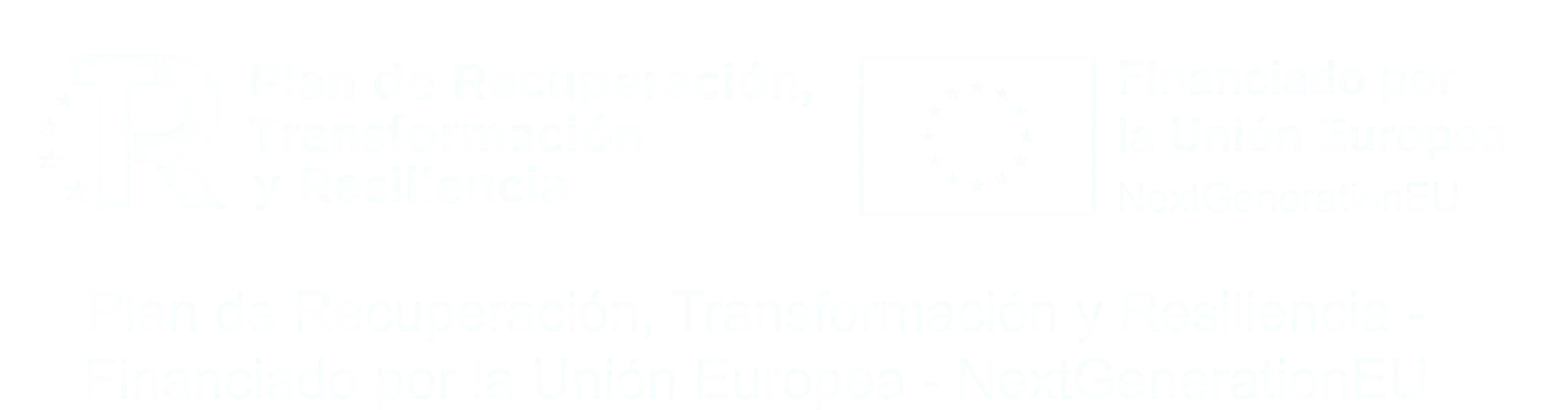 Logotipo fondos europeos blanco
